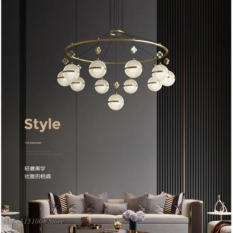 lustre moderne minimaliste en cristal luxueux 2021