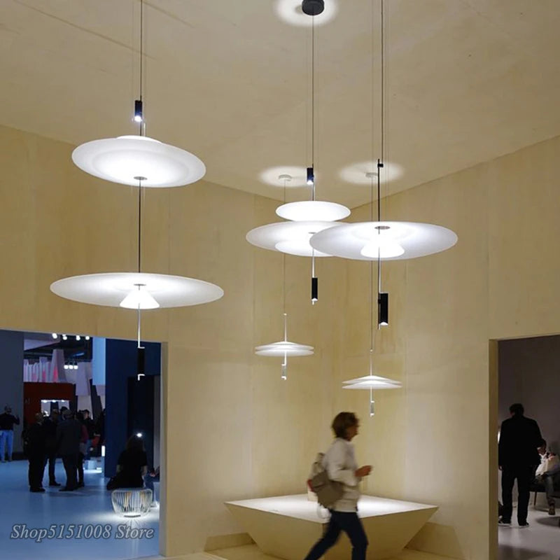 suspension led minimalistes modernes pour décoration intérieure scandinave