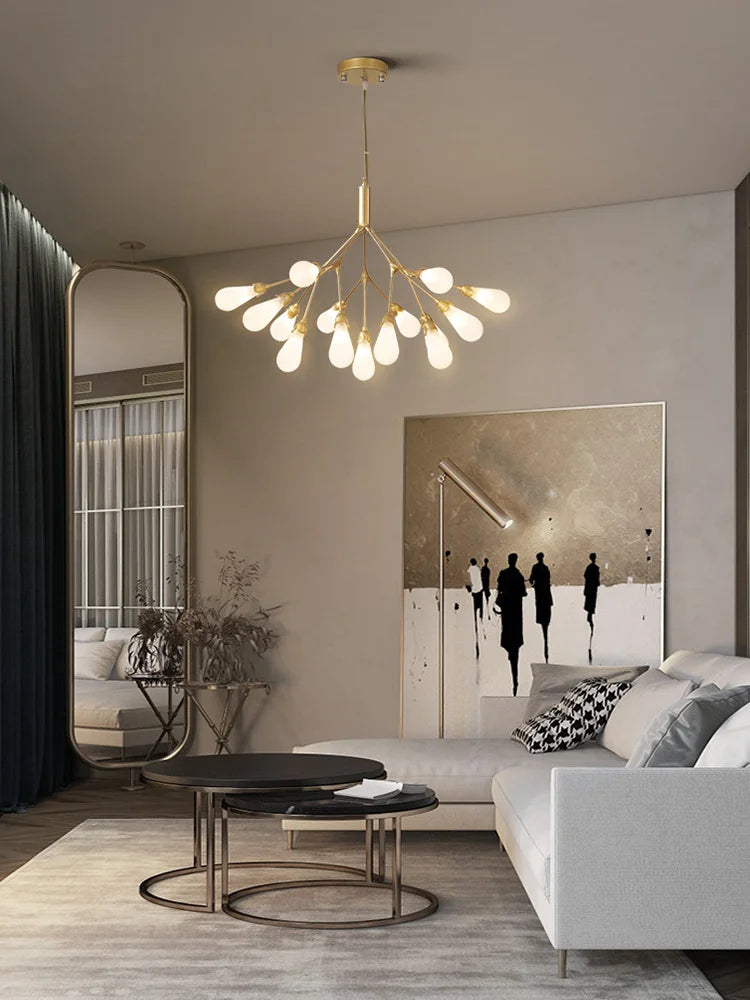 lustre luciole design post-moderne pour intérieur élégant et créatif