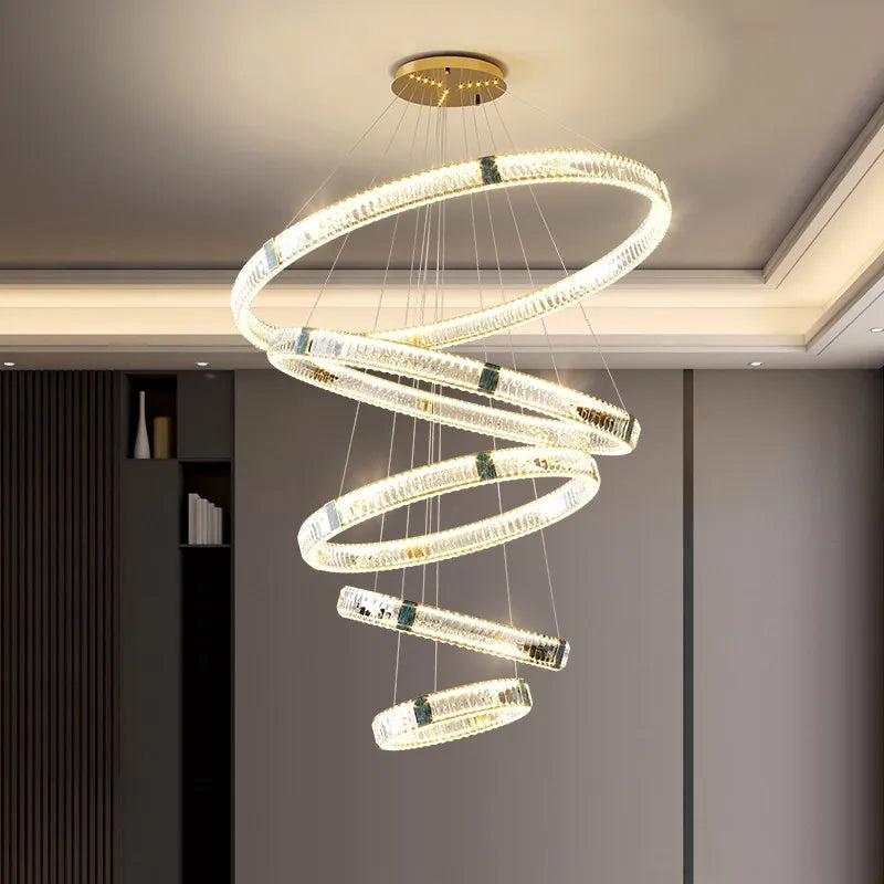 suspension en cristal design moderne pour intérieur élégant