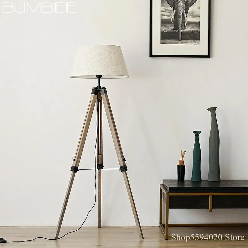 lampadaire moderne trépied led minimaliste rétro nordique support