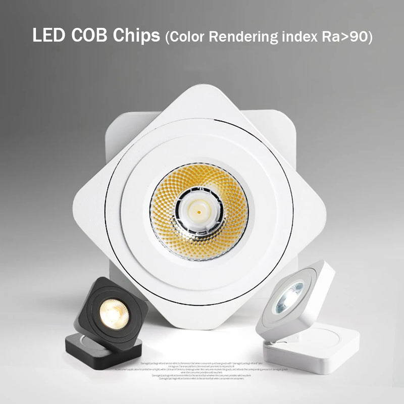 spot led pliable ultra mince rotatif 360 degrés éclairage modulable