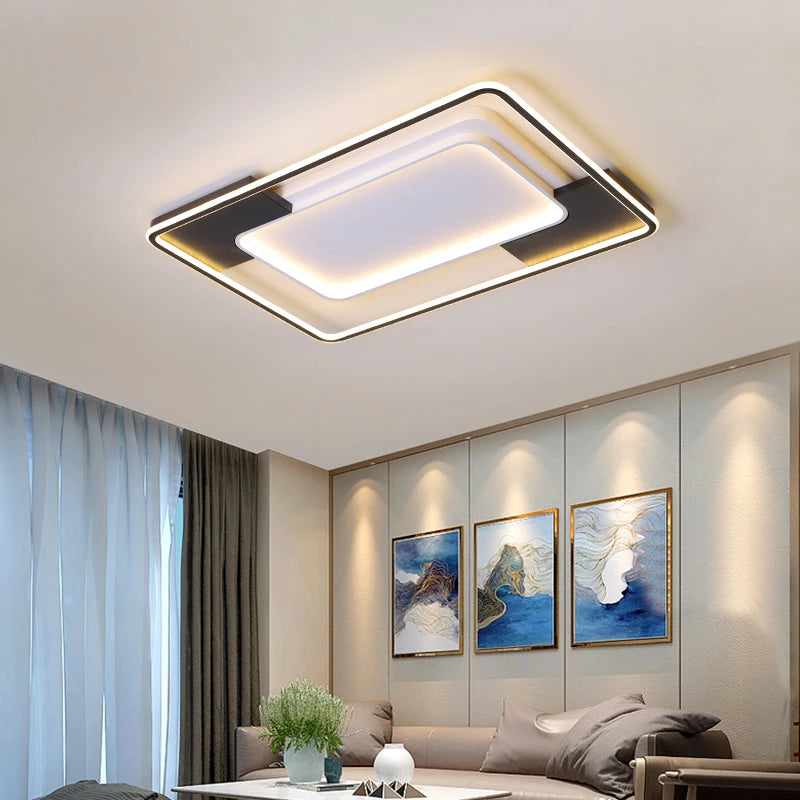 plafonniers led pour décoration intérieure atmosphère de luxe minimaliste