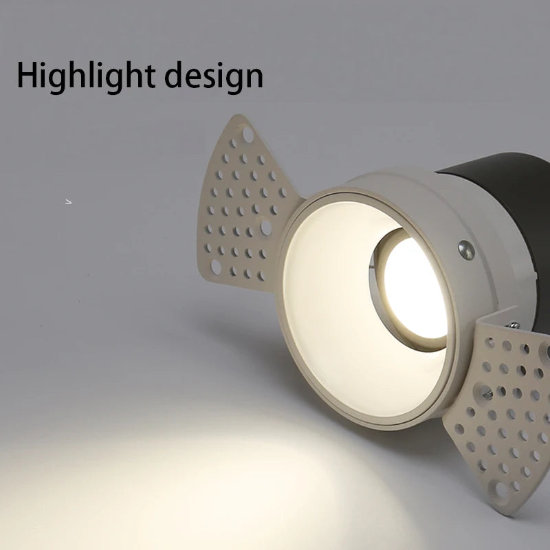 épi rond led downlights haut de gamme encastré pour maison intérieure