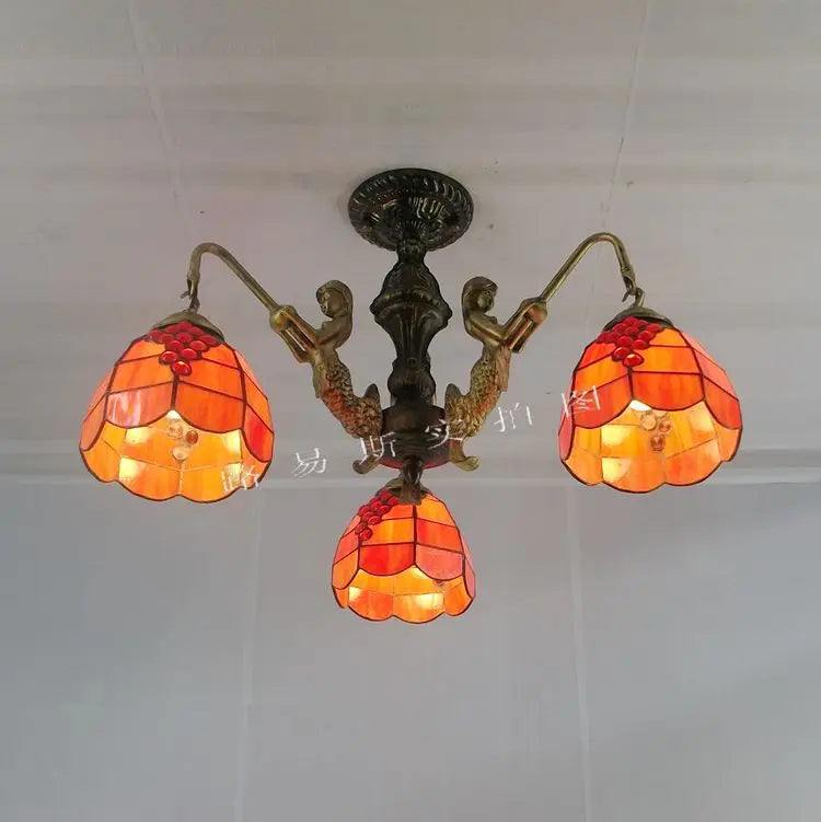 lustre méditerranéen tiffany sirène pour intérieur créatif