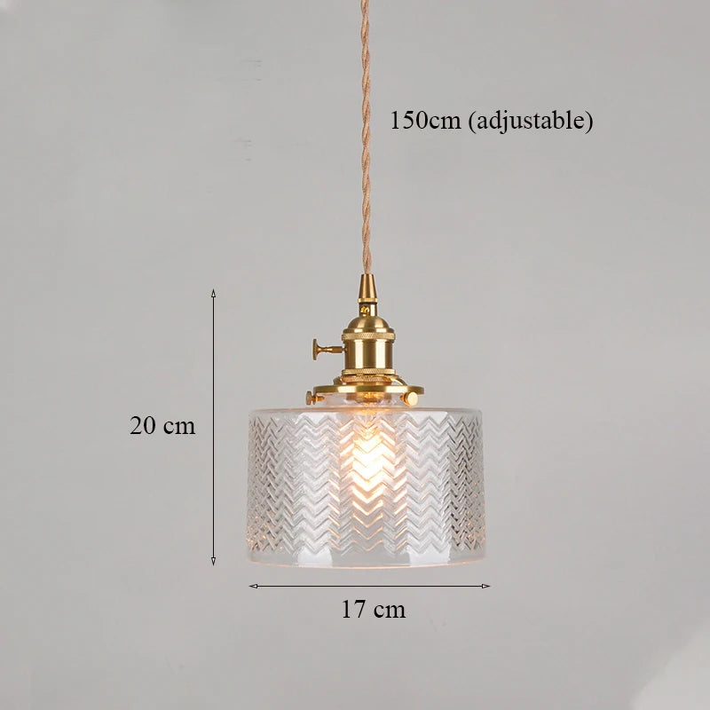 lustre en verre minimaliste japonais éclairage créatif design suspendu