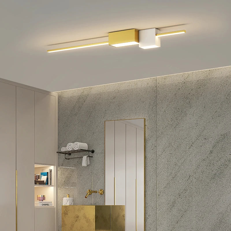 plafonnier led nordique minimaliste pour long couloir