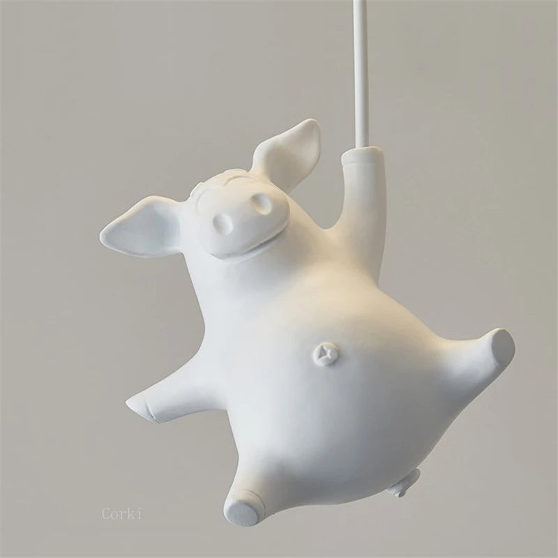 plafonnier led cochon volant pour décoration enfants