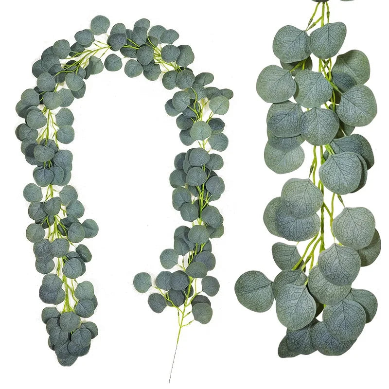 guirlande d'eucalyptus artificiel pour décoration de mariage et table