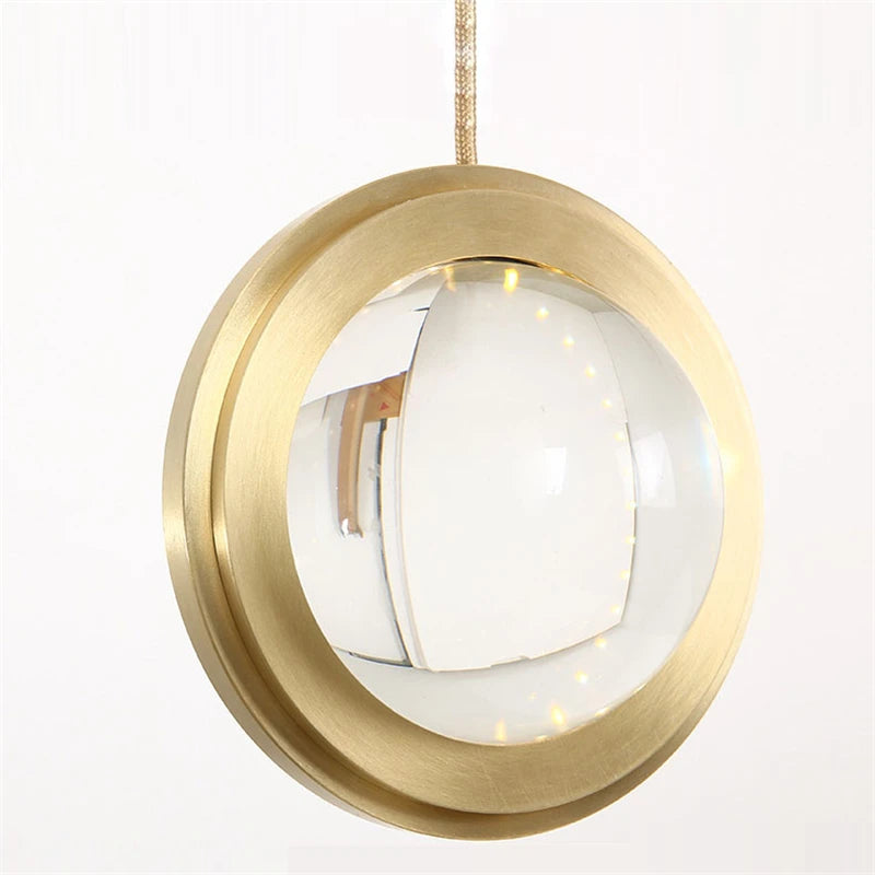 suspension en cristal moderne pour éclairage intérieur luxe