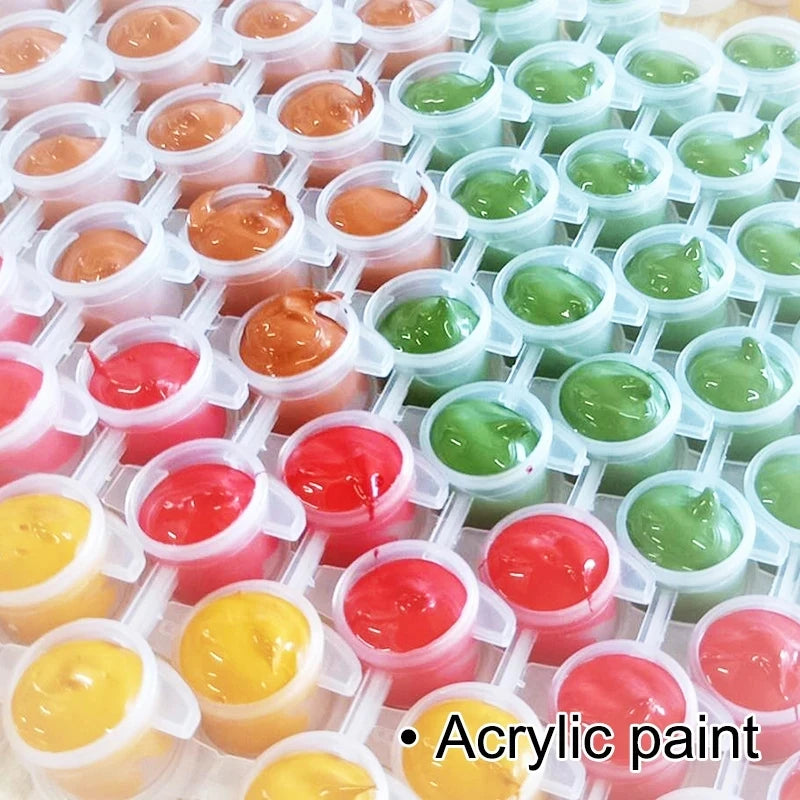 peinture abstraite par numéros DIY acrylique cadeau mural minimaliste