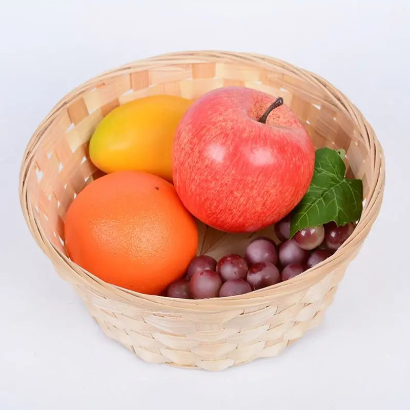 panier en bambou tressé pour fruits légumes et collations