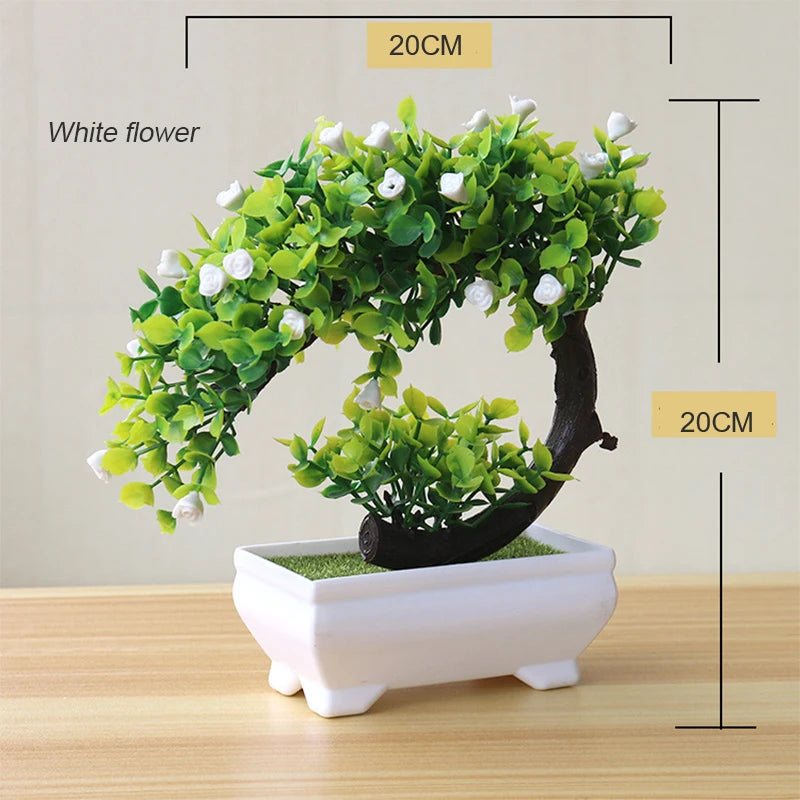 plante artificielle en pot pour décoration de bureau et jardin