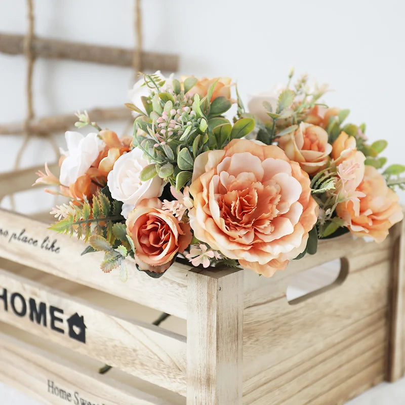 bouquet de pivoines artificielles pour mariage et décoration