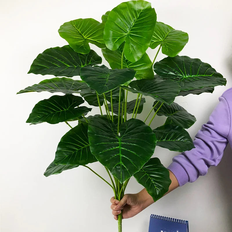 plantes artificielles monstera grandes feuilles pour décoration intérieure