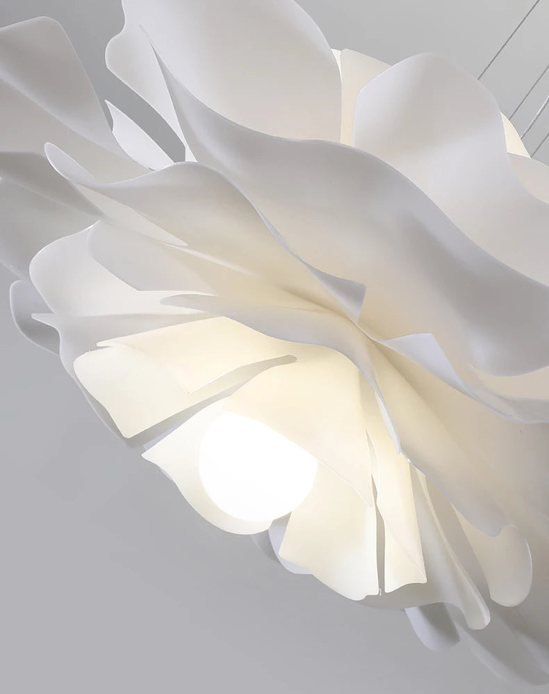 suspension décoration nordique acrylique fleur abat-jour