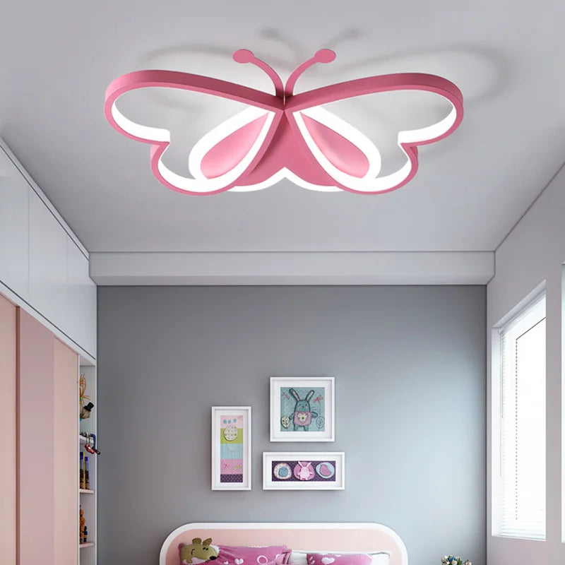 lustre papillon led pour enfants avec intensité variable