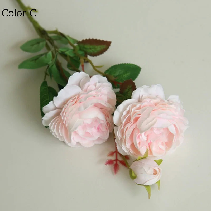 têtes de rose en soie artificielle pour décoration mariage et fête