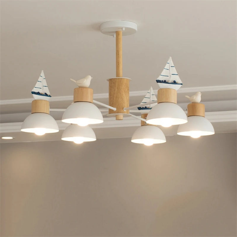 lustre nordique oiseau led simple moderne mini décor éclairage