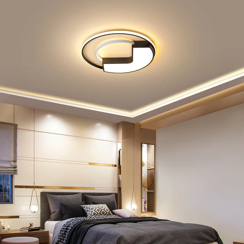 plafonnier led art déco géométrique luxe pour éclairage intérieur