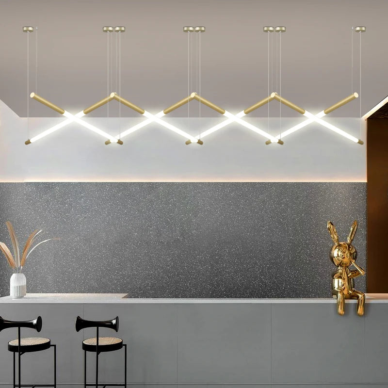 lustre moderne à led créatif pour bar et restaurant