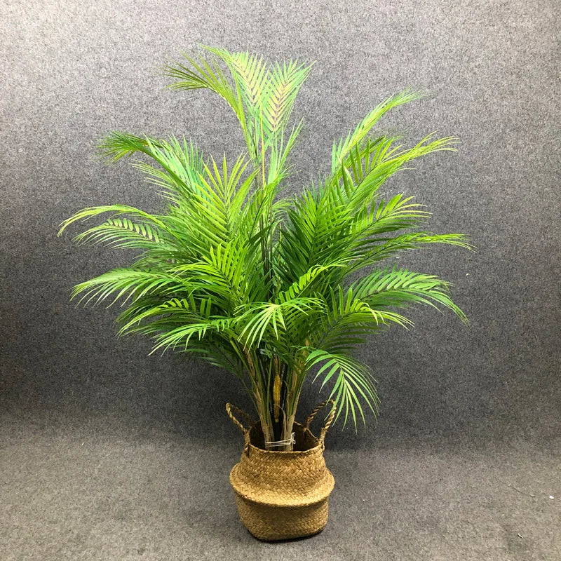 palmier artificiel avec grandes feuilles pour décoration intérieure et extérieure