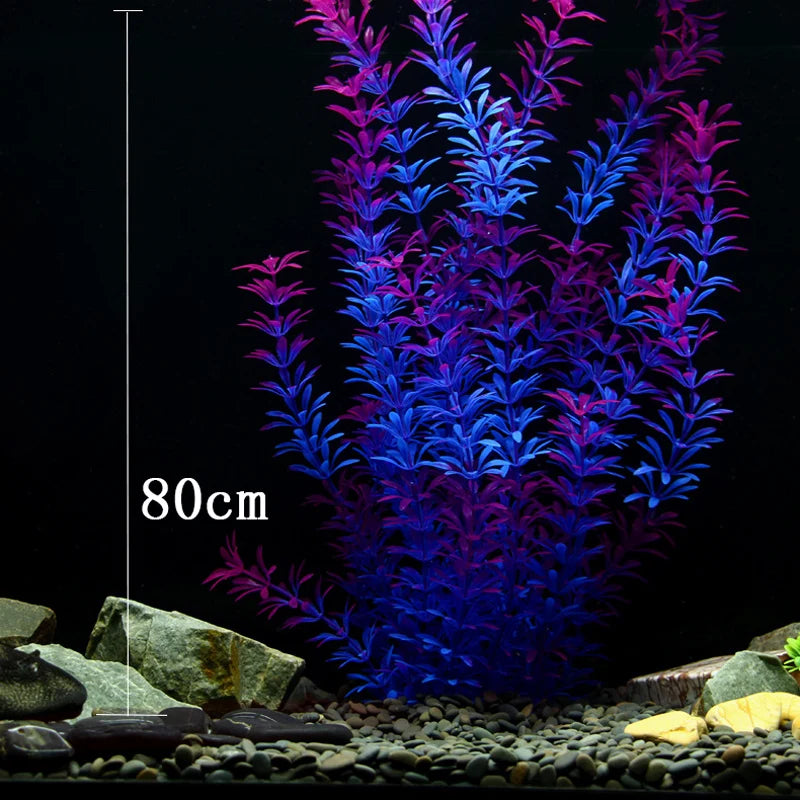 grandes plantes aquatiques artificielles pour décoration d'aquarium