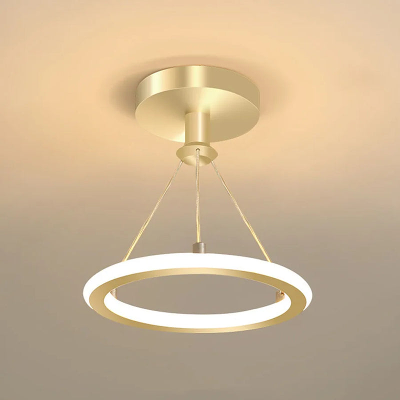 plafonnier moderne à leds design rond pour intérieur élégant