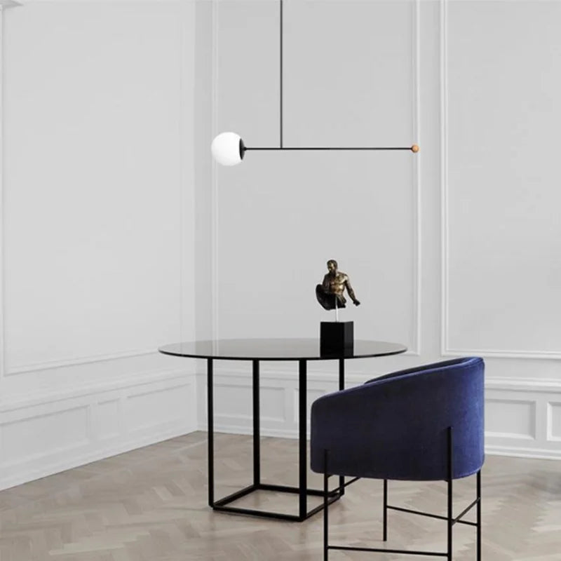 lustre design minimaliste rétro pour intérieur contemporain