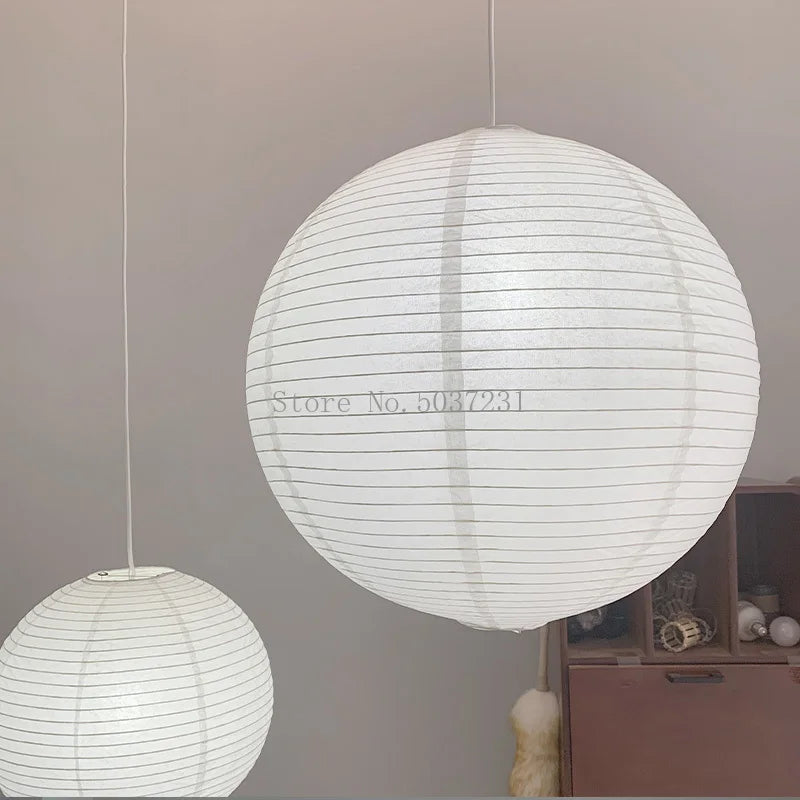 lustre nordique danois en papier de coton lampe suspendue japonaise