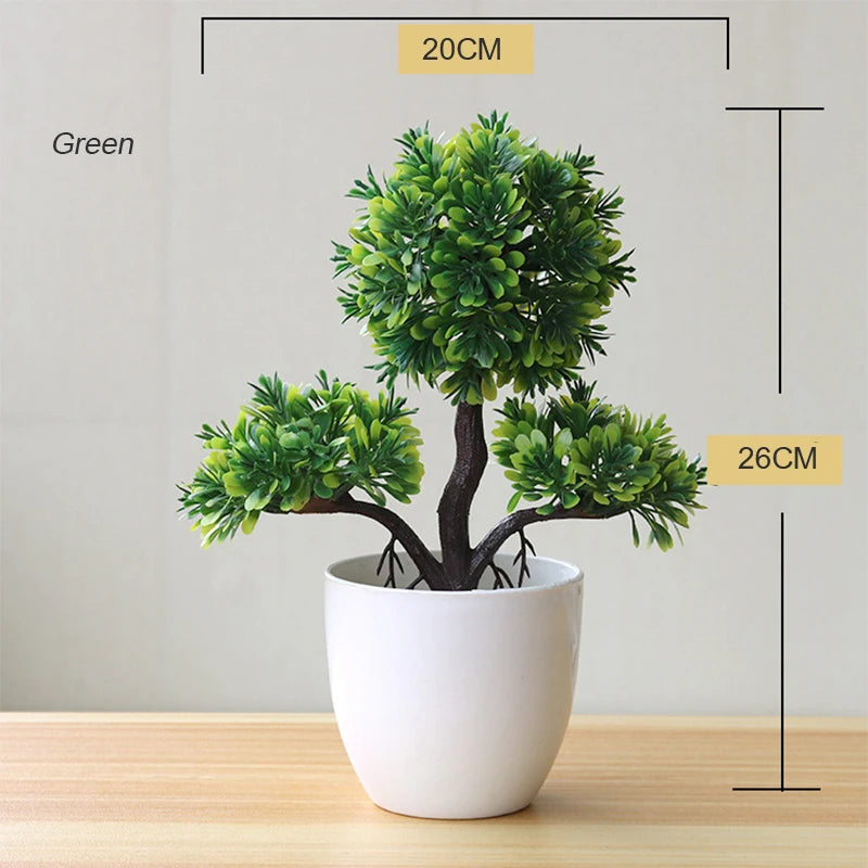 plante artificielle en pot pour décoration de bureau et jardin