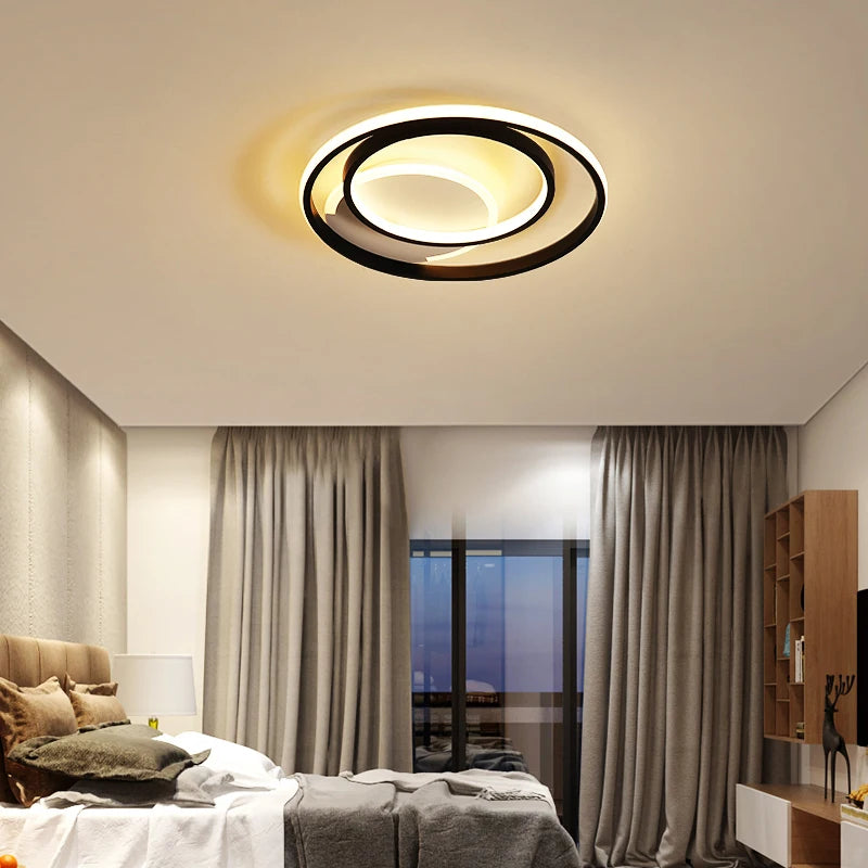 plafonnier led rond avec télécommande pour intérieur moderne