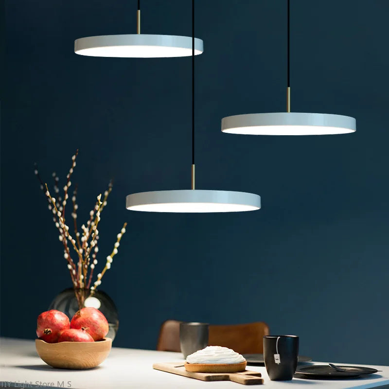 suspension led style nordique minimalistes modernes rondes luxe