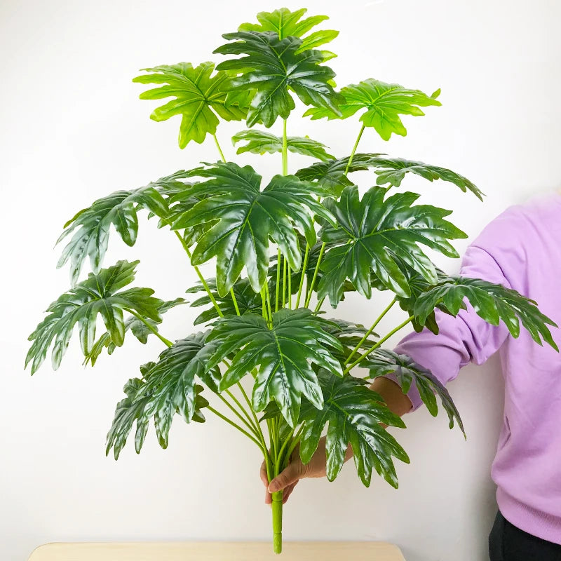 plantes tropicales artificielles monstera feuillage décoratif pour intérieur extérieur