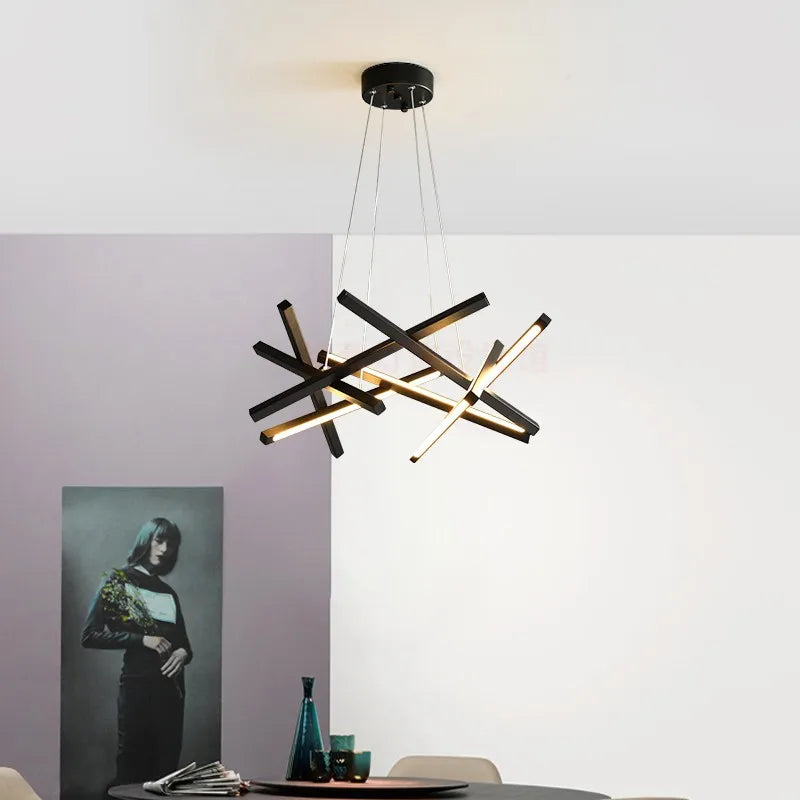 lustre led moderne design minimaliste pour intérieur élégant