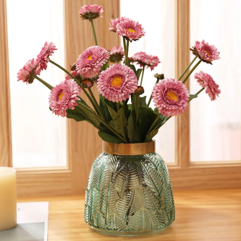 fleurs de calendula artificielles pour décoration de mariage et fête