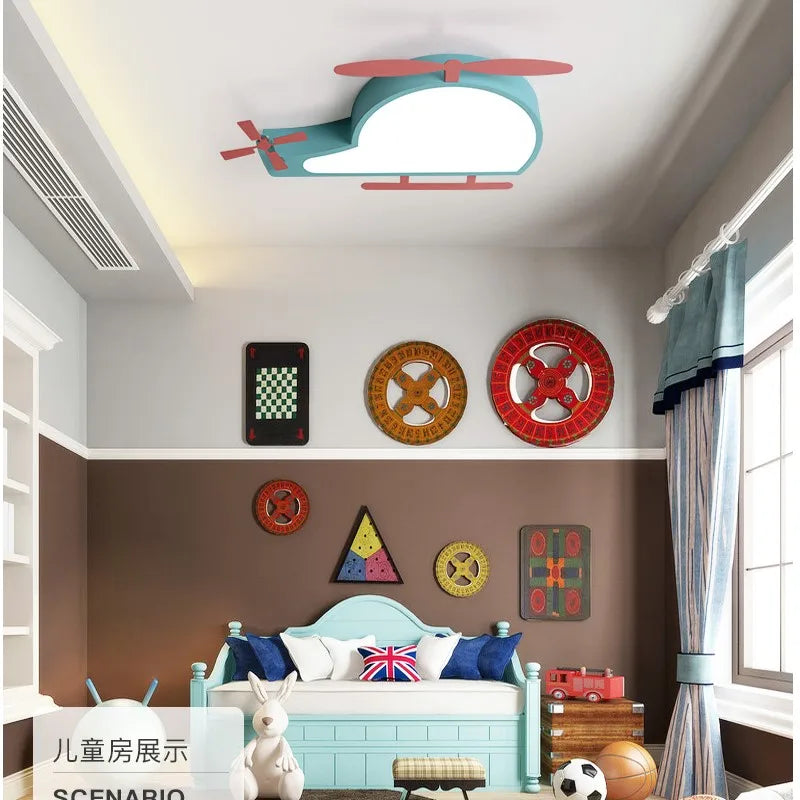 plafonnier led minimaliste pour chambre d'enfant protection yeux