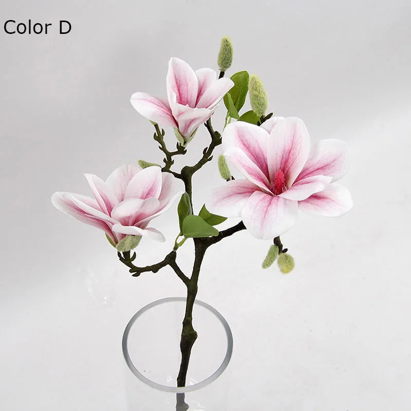 têtes de fleurs artificielles de magnolia pour décoration de mariage et fête