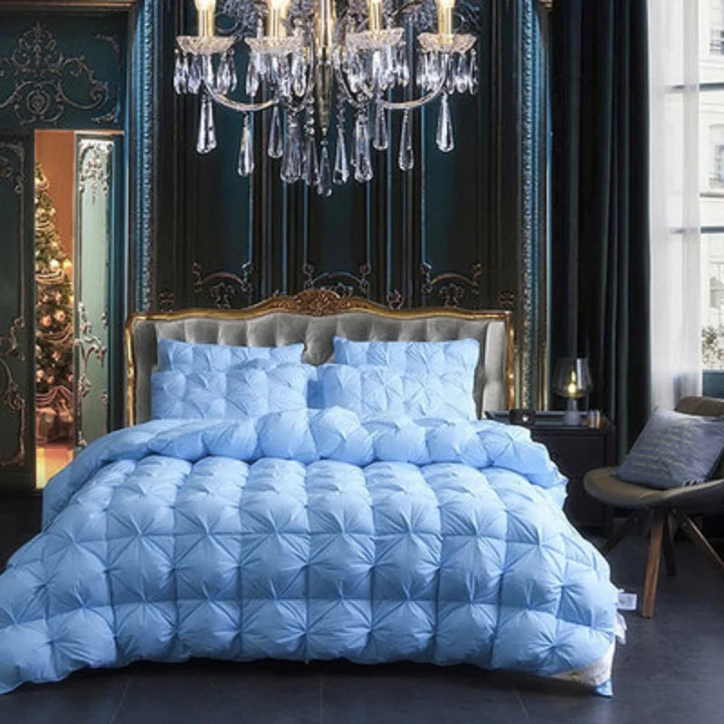 couette matelassée luxe 3D duvet d'oie épaisse hiver