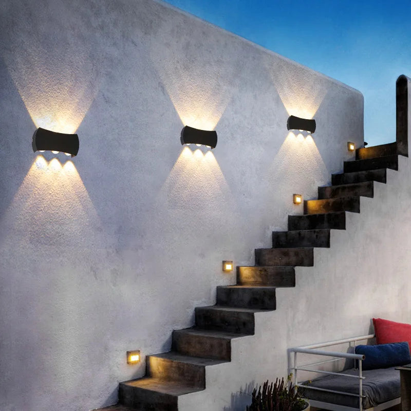 applique murale led moderne imperméable pour extérieur minimaliste