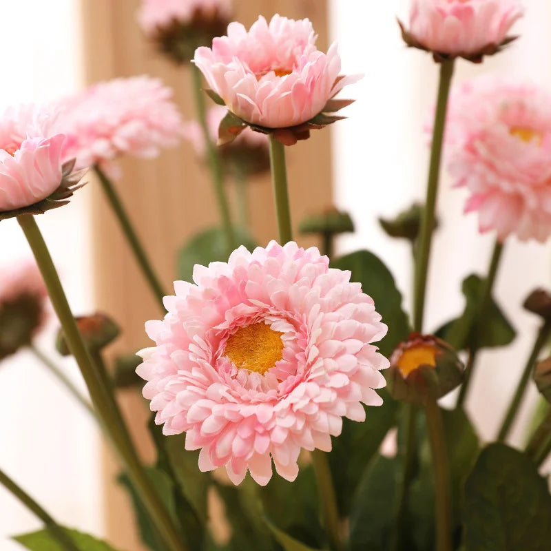 fleurs de calendula artificielles pour décoration de mariage et fête