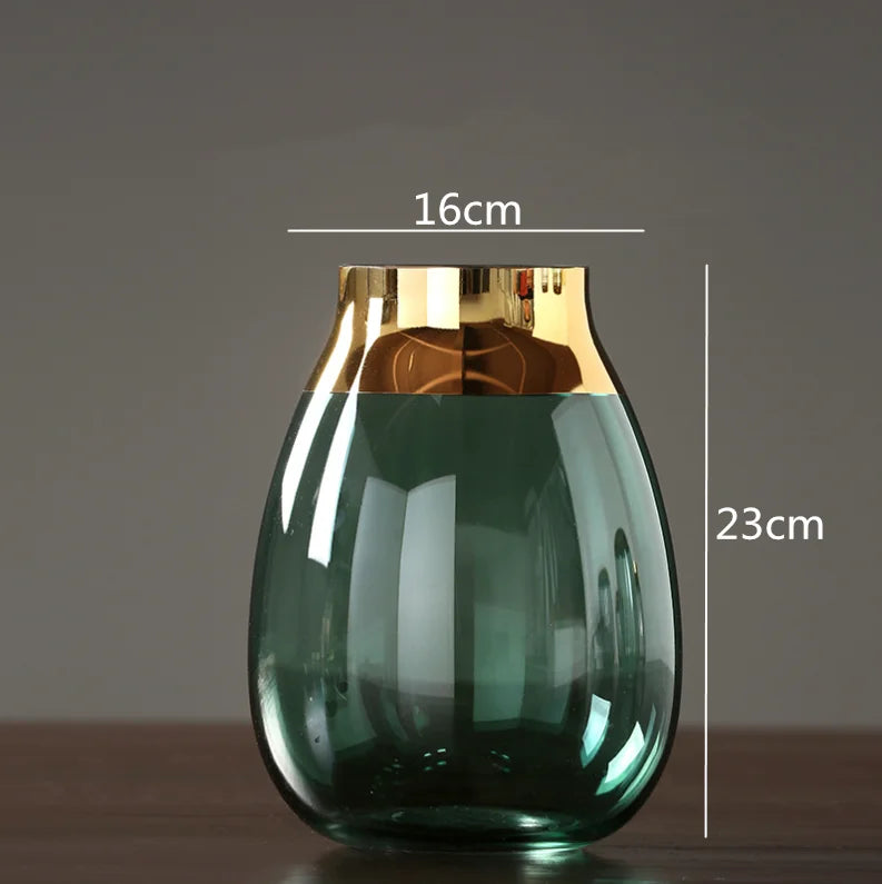 vase en verre créatif pour arrangements floraux modernes artisanaux