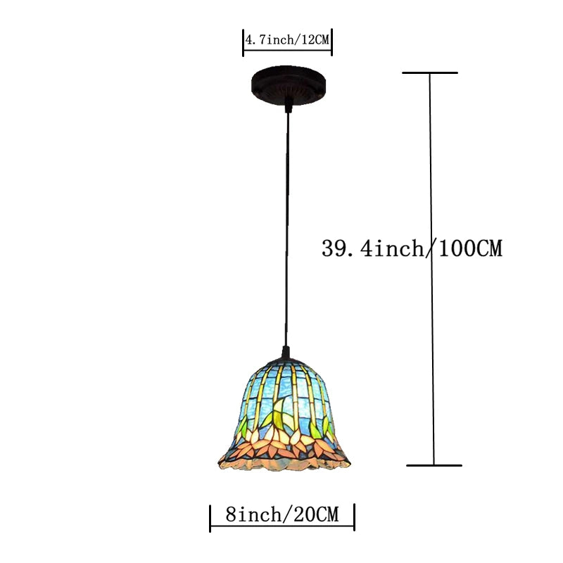 lustre antique européen style nénuphar tiffany pour restaurant et bar