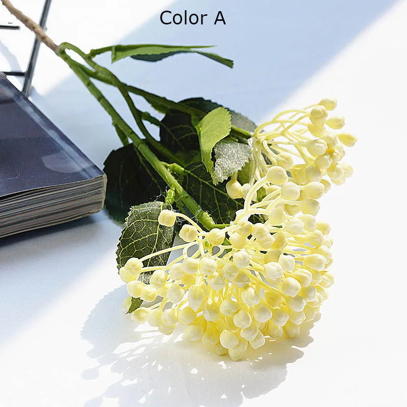 branche de baies d'hortensia artificielle pour décoration florale