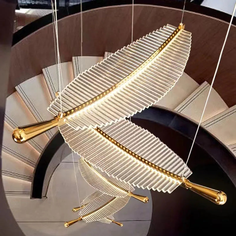 suspension élégante pour escalier et espaces modernes