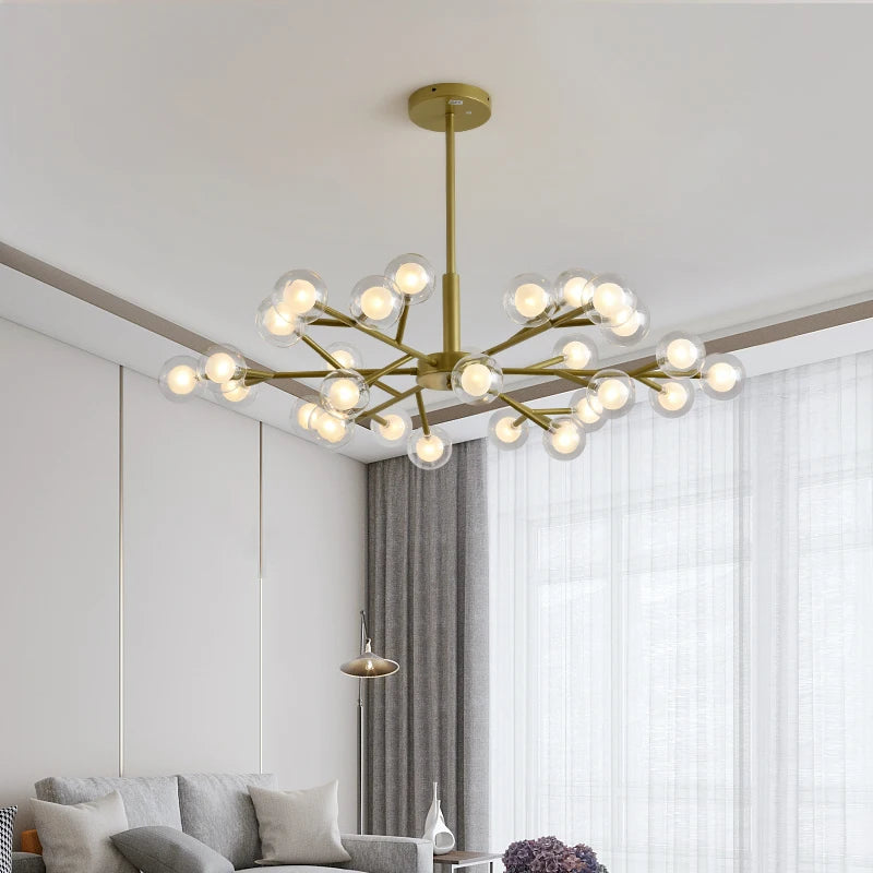 lustre moléculaire nordique design pour intérieur élégant