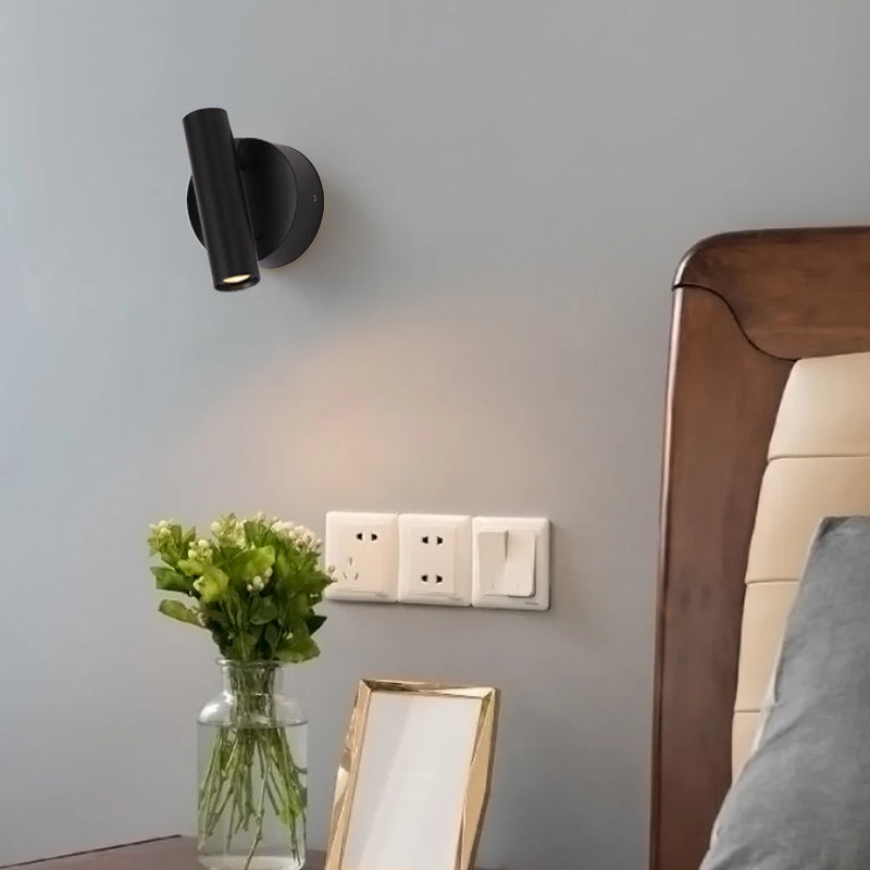 applique murale led en laiton avec interrupteur pour éclairage intérieur