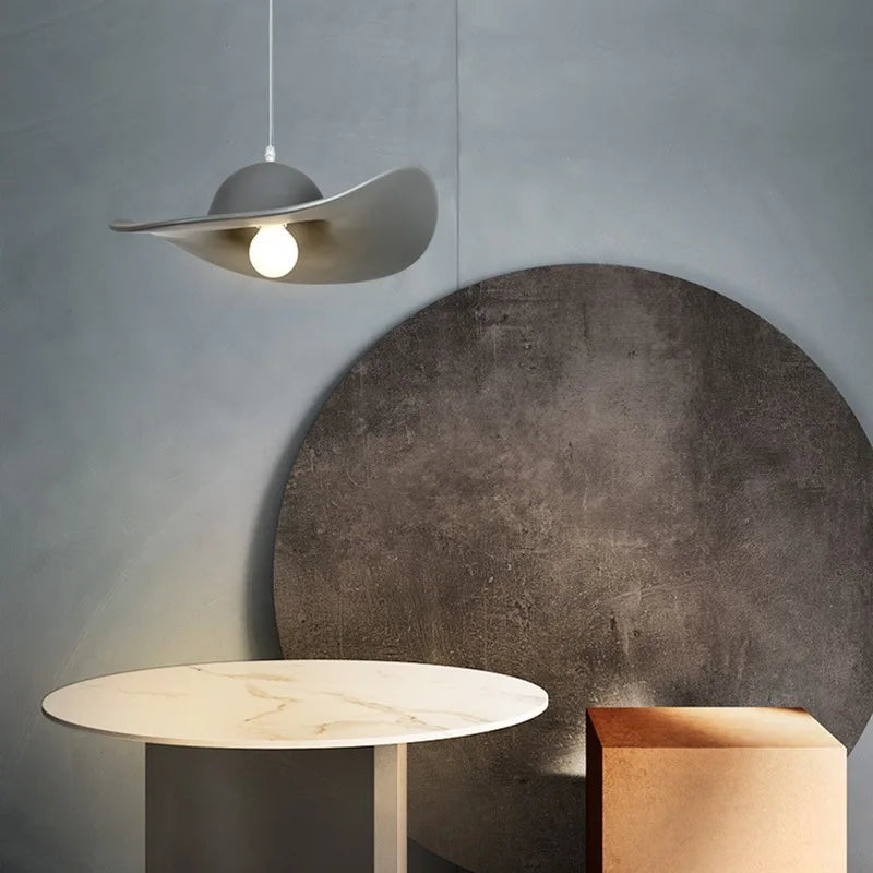 lampe design italienne minimaliste post-moderne nordique chapeau lustre
