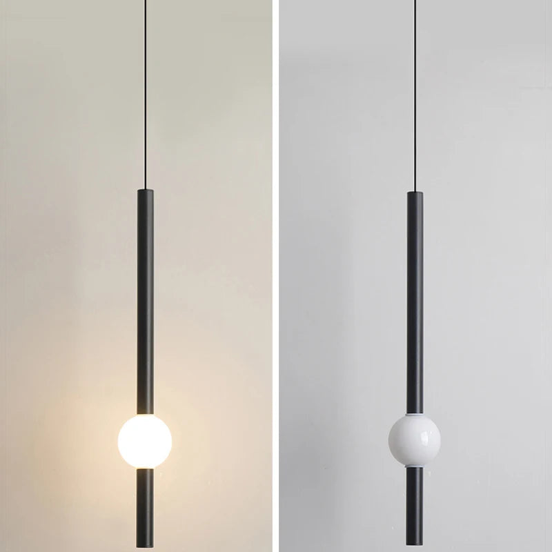 lampe suspendue led en aluminium acrylique design moderne