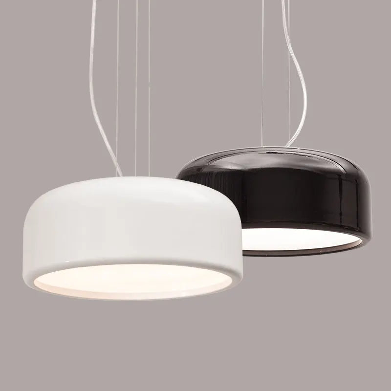 suspension moderne en aluminium luminaire rond pour intérieur